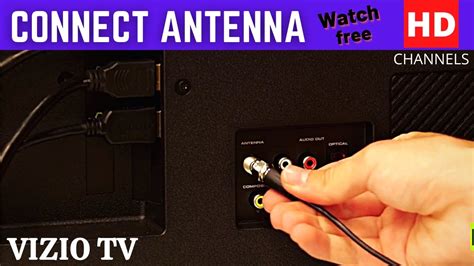 how to hook up antenna to vizio smart tv